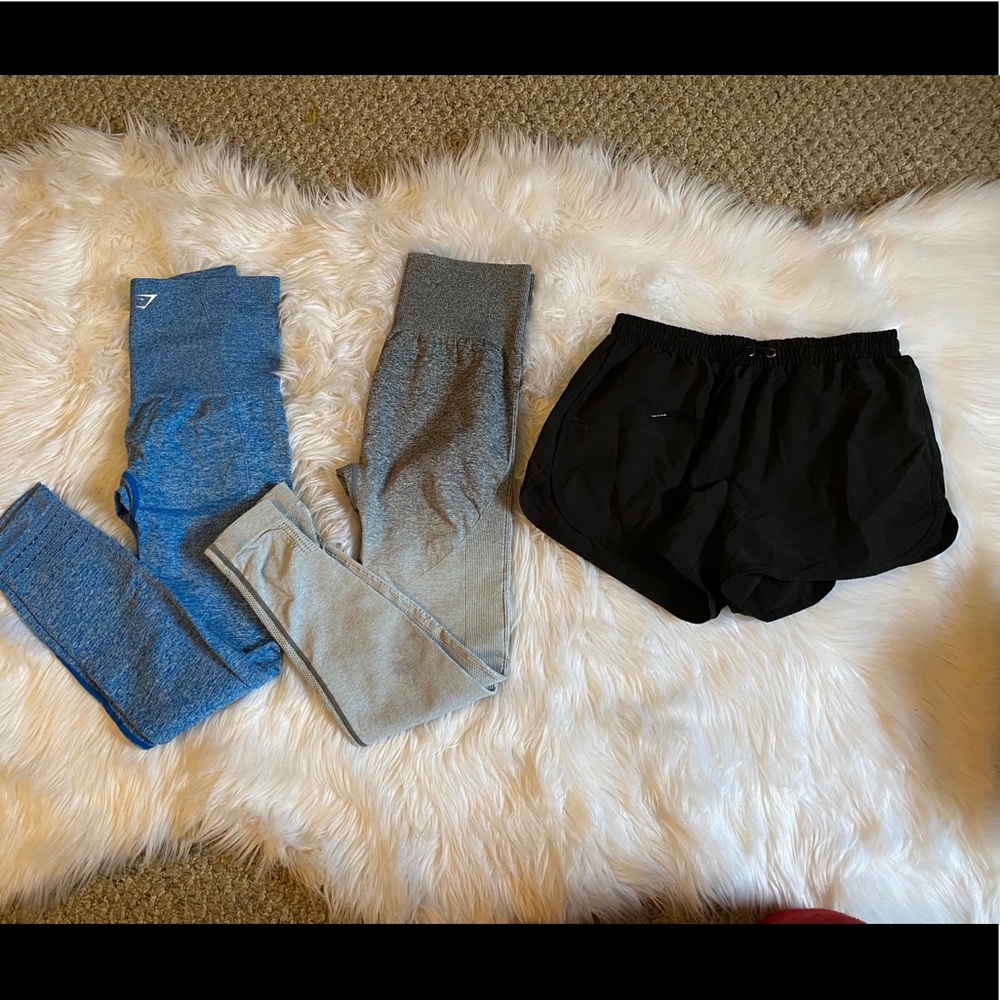 3/$55 Gymshark leggings & everlast  running short